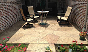 stone patio