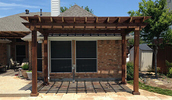 wooden pergola