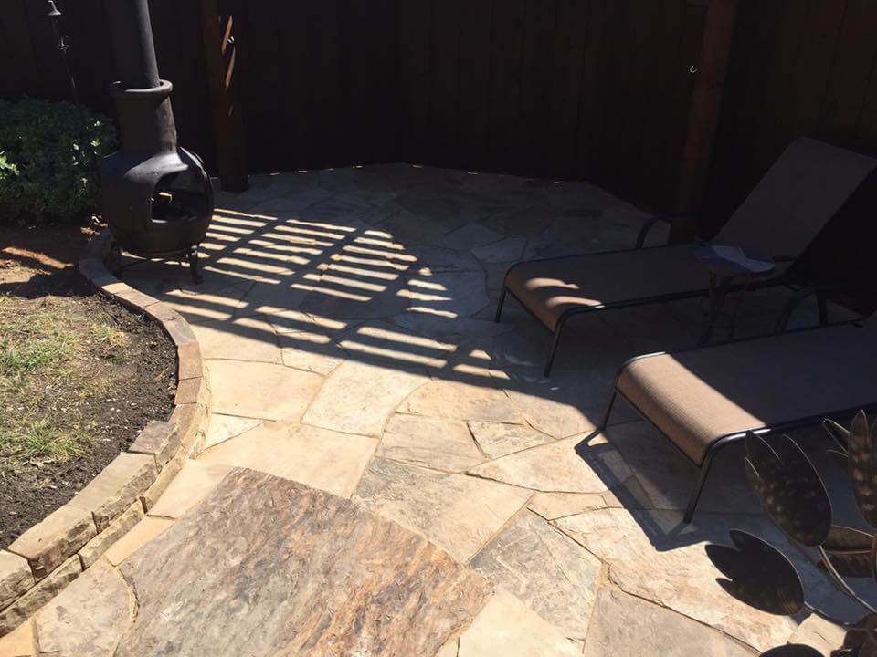 custom patio stonework