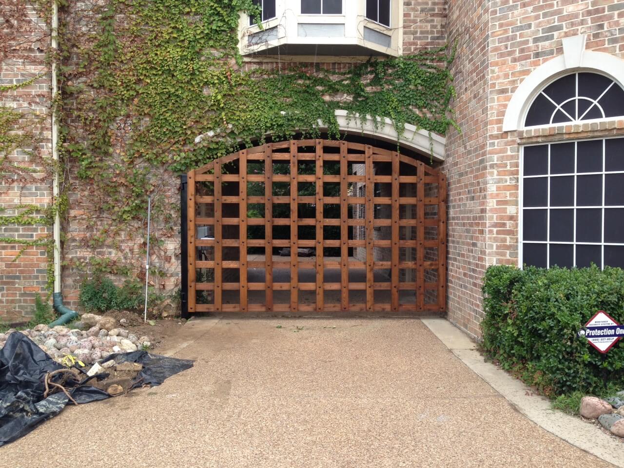 lowering driveway gate