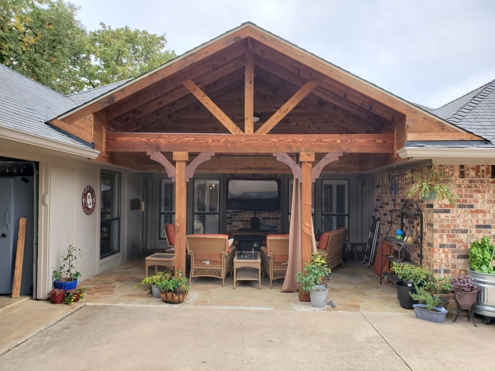 Wooden Gable Patio Covers